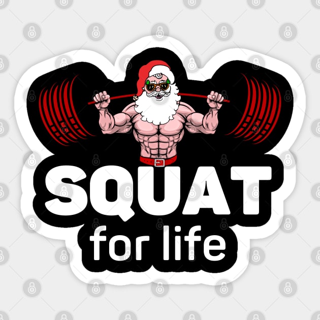 Squat Sticker by AniTeeCreation